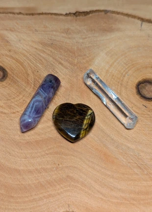 Lot de 3 minéraux pierre lithothérapie minéralogie, état: Très bon état, 5,00 €, 5,95 € Protection acheteurs incluse