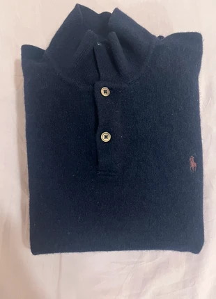 Pull Ralph Lauren | taille XL | bleu marine logo brodé rouge, brand: Ralph Lauren, condizioni: Discrete, taglia: XL, €20.00, €21.70 include la Protezione acquisti