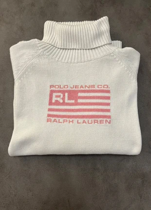 Pull Vintage Ralph Lauren femme Flag rose / Taille M / Crème, marque: Ralph Lauren, état: Très bon état, taille: M / 38 / 10, 40,00 €, 42,70 € Protection acheteurs incluse