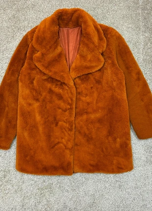 Veste manteau fausse fourrure doux marron caramel Vintage blouson femme - XL, marque: Vintage Dressing, état: Très bon état, taille: XL / 42 / 14, 63,00 €, 66,85 € Protection acheteurs incluse