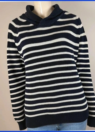 Striped navy cotton sweater for women, casual chic nautical style, size M, marque: Vintage Dressing, état: Très bon état, taille: M / 38 / 10, 11,90 €, 13,20 € Protection acheteurs incluse