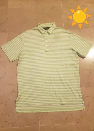 Polo Ralph Lauren golf à rayures blanches et vertes taille XL, marca: Ralph Lauren, estado: Muito bom, tamanho: XL / 42 / 14, €15.00, €16.45 inclui Proteção do Comprador