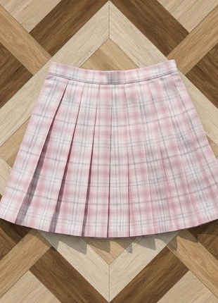 Jupe Carreaux Femme Rose Vintage Élégant Chic Sexy Bohème - Taille S, merk: Vintage Dressing, staat: Heel goed, maat: S / 36 / 8, € 31,99, € 34,29 inclusief Kopersbescherming