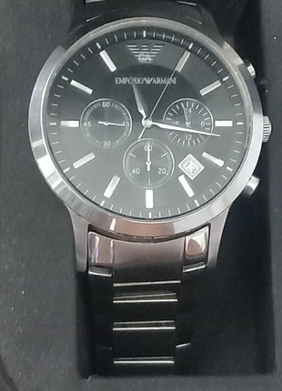 Montre Emporio Armani chronographe acier homme, brand: Emporio Armani, condition: Very good, size: One size, €80.99, €85.74 includes Buyer Protection