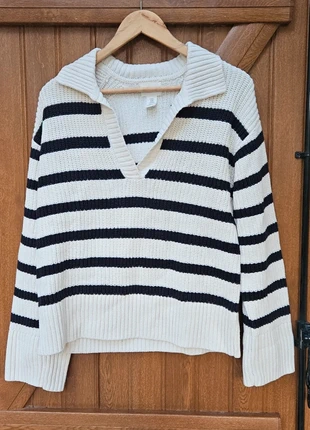 Très joli pull marinière 🎀, marca: H&M, estado: Muy bueno, tamaño: XS / 34 / 6, 5,00 €, 5,95 € Protección al comprador incluida