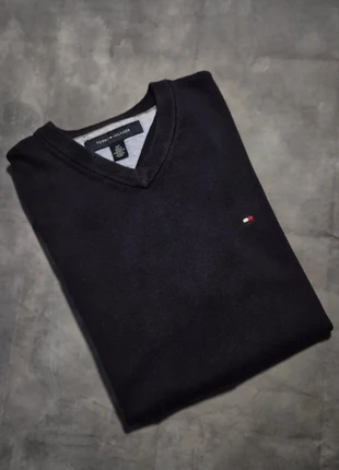 Pull col V Tommy Hilfiger Coton • Marine • Taille S, marke: Tommy Hilfiger, zustand: Sehr gut, größe: S, 23,75 €, 25,64 € inklusive Vinted-Käuferschutz