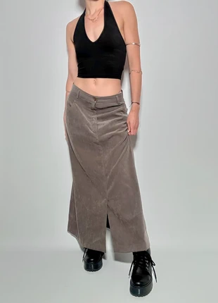 Jupe longue taille basse vintage 2000s y2k en velours peau de pêche grunge aesthetic, marque: Vintage Dressing, état: Très bon état, taille: XS / 34 / 6, 24,00 €, 25,90 € Protection acheteurs (Pro) incluse