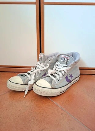 Converse Star Player Grigie e Viola UNISEX, marca: Converse, estado: Novo sem etiquetas, tamanho: 39.5, €40.00, €42.70 inclui Proteção do Comprador