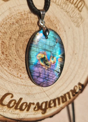 Pendentif labradorite 💜💙, brand: labradorite, condition: Very good, €20.00, €21.70 includes Buyer Protection Pro