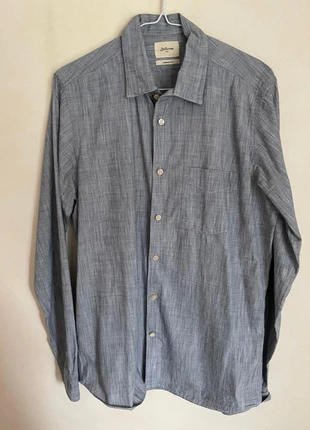 Chemise chinée bleue ou grisâtre - Bellerose, brand: Bellerose, condizioni: Ottime, taglia: S, €13.00, €14.35 include la Protezione acquisti