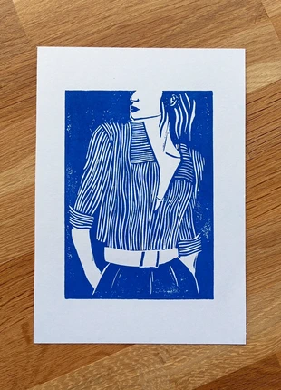 Linocut : striped, marke: Fait Main, zustand: Neu, mit Etikett, 5,00 €, 5,95 € inklusive Vinted-Käuferschutz