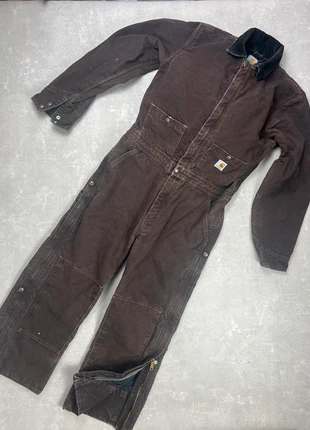 Carhartt Combinaison S Short – EU 46 / FR 46 – Brown Duck – Doublée quilt – État excellent, marke: Carhartt, zustand: Sehr gut, größe: S, 115,00 €, 121,45 € inklusive Vinted-Käuferschutz