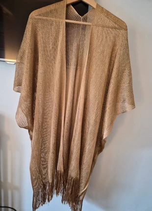 Kimono doré avec franges, estado: Bom, tamanho: Tamanho único, €3.00, €3.85 inclui Proteção do Comprador