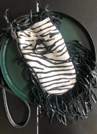 Sac pochette bourse zébrée, condition: Very good, €8.00, €9.10 includes Buyer Protection