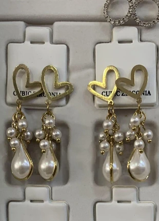 Gold Heart Stud Earrings, marca: Heart, estado: Nuevo sin etiquetas, 6,00 €, 7,00 € Protección al comprador incluida