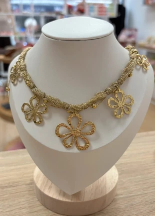 Collier fleurs en acier inoxydable, brand: Boutique indépendante, condition: Very good, €24.00, €25.90 includes Buyer Protection Pro
