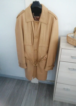 Pardessus cuir véritable. Remise lots activée 🤗, condizioni: Buone, taglia: L, €10.00, €11.20 include la Protezione acquisti