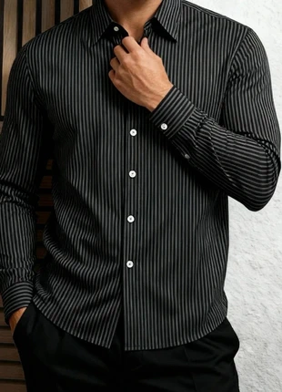 Chemise Dockers à rayures grises | 100 % coton | Taille L, brand: Dockers, condition: Very good, size: L, €15.00, €16.45 includes Buyer Protection Pro