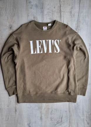 Levi's Relaxed Fit Crew Neck Khaki Jumper, brand: Levi's, condition: Very good, size: M, £8.50, £9.63 includes Buyer Protection