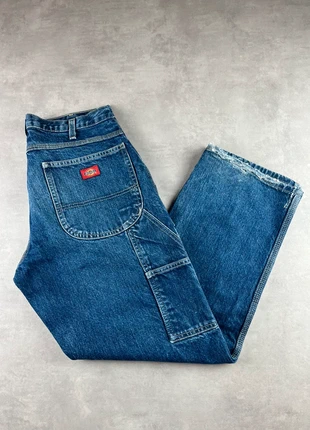 Pantalon dickies single knee workwear baggy bleu patiné vintage - Taille 33x30, marca: Dickies, estado: Muy bueno, tamaño: W33 | ES 42, 25,00 €, 26,95 € Protección al comprador Pro incluida