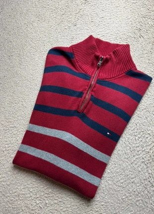 Pull Half Zip Tommy Hilfiger Bordeaux Taille XL Homme, marke: Tommy Hilfiger, zustand: Sehr gut, größe: XL, 29,99 €, 32,19 € beinhaltet Vinted-Käuferschutz Pro