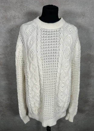 Pull Maille Torsadée Cable Knit Vintage Vintage ecru epais taille L, marca: Vintage Dressing, estado: Muito bom, tamanho: L / 40 / 12, €8.00, €9.10 inclui Proteção do Comprador Pro