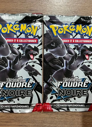 Lot de 2 boosters foudre noire, marque: Pokémon, état: Très bon état, 9,99 €, 11,19 € Protection acheteurs incluse