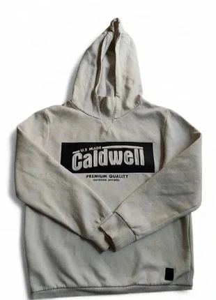 Sweat à capuche blanc Caldwell Kiabi XXS (12 ans) logo imprimé, marque: Kiabi, état: Très bon état, taille: 12 ans / 152 cm, 4,20 €, 5,11 € Protection acheteurs (Pro) incluse