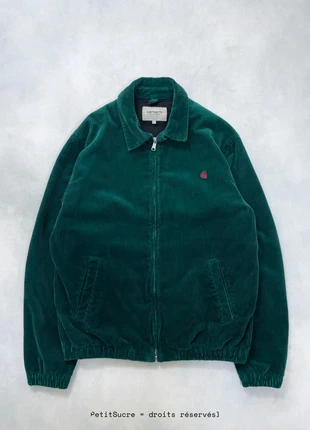 Veste Harrington Carhartt wip Verte Velours côtelés Modèle Madison Corduroy Jacket - Taille XS #1203, brand: Carhartt, condition: Very good, size: XS, €109.00, €115.15 includes Buyer Protection Pro