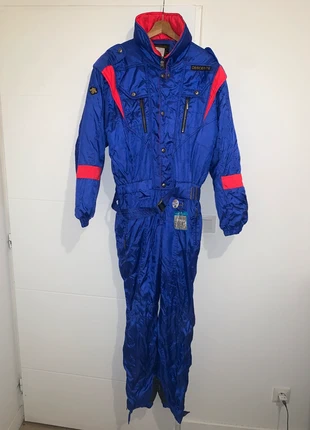 Combinaison ski vintage Descente t52 / L années 80/90 bleu & rouge, brand: Vintage Dressing, condition: Good, size: L, €20.00, €21.70 includes Buyer Protection
