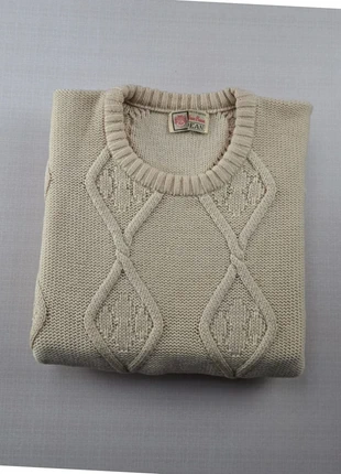 Pull hiver torsadé tresser col rond Alan Paine Dean made in England beige 100% pur laine taille 46, marque: Alan Paine, état: Très bon état, taille: XXXL, 30,00 €, 32,20 € Protection acheteurs incluse