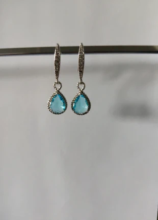 Boucles d'oreilles argentées élégantes, marke: Turquoise, zustand: Sehr gut, 10,00 €, 11,20 € inklusive Vinted-Käuferschutz