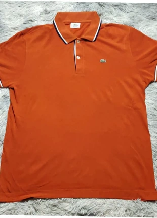 Polo lacoste orange vintage - Taille XL - Habit été casual, merk: Lacoste, staat: Heel goed, maat: XL, € 20,00, € 21,70 inclusief Kopersbescherming Pro