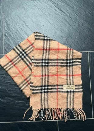 Burberry Schal Lammwolle Lambswool Beige Tuch Schwarz Rot, marque: Burberry, état: Très bon état, 29,99 €, 32,19 € Protection acheteurs incluse