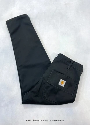 Pantalon Carhartt wip à pinces Droit Noir en coton modèle Abbot Pant - Taille M w30 #1302, marca: Carhartt, estado: Muy bueno, tamaño: W30 | ES 40, 49,00 €, 52,15 € Protección al comprador Pro incluida