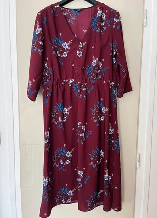 Robe fluide mi-longue à motifs fleuris Kiabi– Taille 46, brand: Kiabi, condition: Very good, size: XXXL / 46 / 18, €8.00, €9.10 includes Buyer Protection