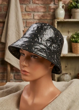 Gorro Bucket Alesÿa Impermeable | Estampado Topos & Forro Polar 🌟, marca: Alesya, estado: Novo com etiquetas, tamanho: Tamanho único, €9.00, €10.15 inclui Proteção do Comprador Pro