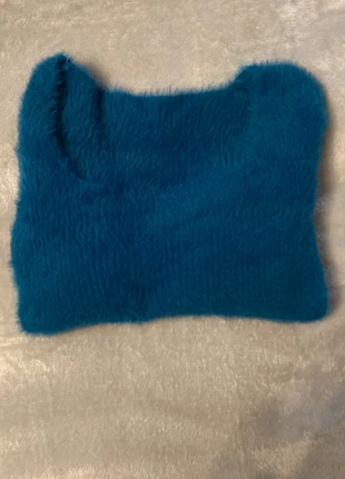 Maglioncino blu peloso con scollo, estado: Muito bom, tamanho: XS / 34 / 6, €6.80, €7.84 inclui Proteção do Comprador