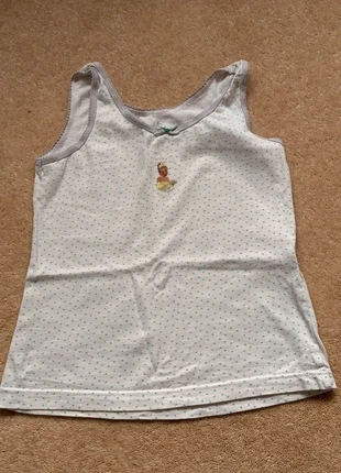 girls spotty white Disney princess sleeveless vest age 4 to 5 years, brand: F&F, condition: Very good, size: 4 years / 104 cm, £1.00, £1.38 includes Buyer Protection
