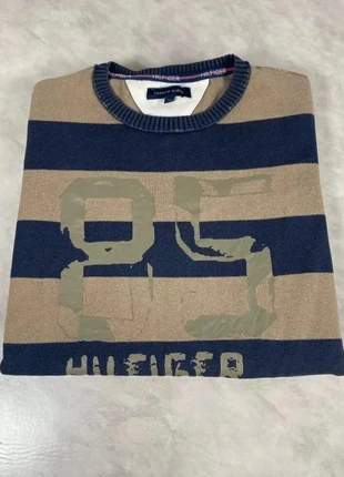 Tommy Hilfiger pull enfant 10 ans rayé bleu beige vintage original effet inversé Code 394, marque: Tommy Hilfiger, état: Très bon état, taille: 10 ans / 140 cm, 18,00 €, 19,60 € Protection acheteurs (Pro) incluse