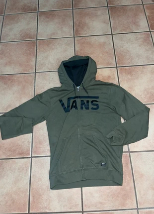 Sudadera Vans con cremallera • Talla M • Verde oscuro, marque: Vans, état: Très bon état, taille: M, 8,00 €, 9,10 € Protection acheteurs incluse