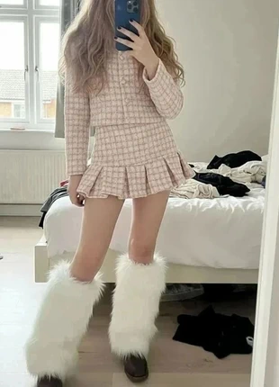 guêtres blanches en fausse fourrure style y2k #115, marque: Cyber Fluff, état: Très bon état, taille: S | 35–38, 24,99 €, 26,94 € Protection acheteurs incluse