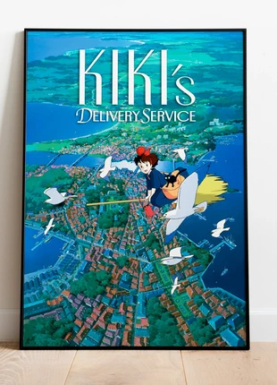 Kiki's Delivery Service - A3 Poster (A4 Size Also Available) #2, brand: Studio Ghibli, condition: Very good, €6.48, €7.50 includes Buyer Protection
