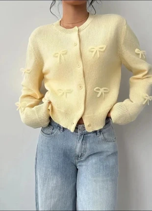 Gilet cardigan jaune pastel taille M, pull boutonné femme, gilet doux léger, marque: Vintage, état: Très bon état, taille: M / 38 / 10, 40,00 €, 42,70 € Protection acheteurs (Pro) incluse