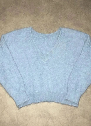 Pull Bellerose bleu col V angora, marke: Bellerose, zustand: Sehr gut, größe: S / 36 / 8, 70,00 €, 74,20 € inklusive Vinted-Käuferschutz