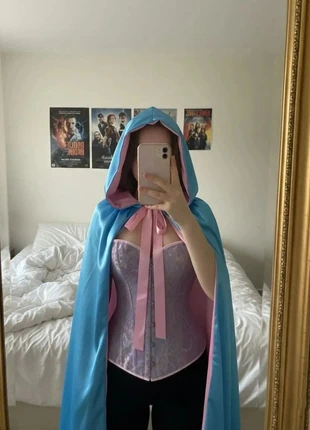 Cape Féérique Bleue Rose + Corset Lilas – Unique / Cosplay / Élégant / Fantaisie, merk: Solène Rosefield, staat: Heel goed, maat: M / 38 / 10, € 54,99, € 58,44 inclusief Kopersbescherming Pro