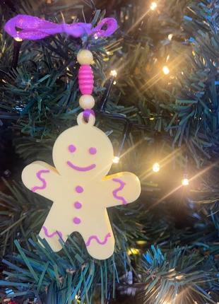 Peperkoekmannetje kersthanger – 9 cm, merk: Handgemaakt, staat: Nieuw zonder prijskaartje, € 3,25, € 4,11 inclusief Kopersbescherming