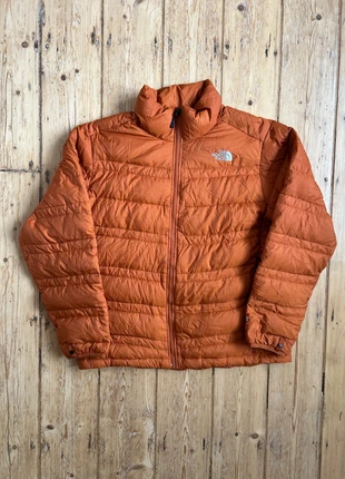 The North Face 550 down fill puffer jacket in orange, brand: The North Face, condition: Very good, size: L, £40.00, £42.70 includes Buyer Protection