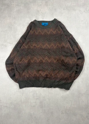Pull vintage cozy sweater pattern rétro 80's | Marron | Taille L, marca: Vintage Dressing, estado: Muy bueno, tamaño: L, 24,90 €, 26,85 € Protección al comprador Pro incluida