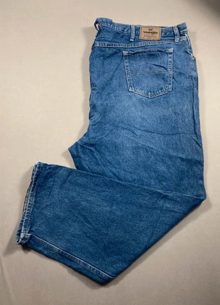 Jeans Wrangler bleu coupe droite large Demin Casual Mode Authentique Coton Taille W56 L30 - A184, marque: Wrangler, état: Très bon état, taille: W54 | FR 64, 15,00 €, 16,45 € Protection acheteurs (Pro) incluse